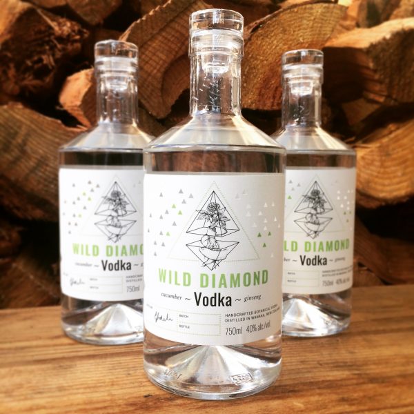 Wild Diamond Cucumber and Ginseng Vodka - Wanaka Craft Botanical Spirits